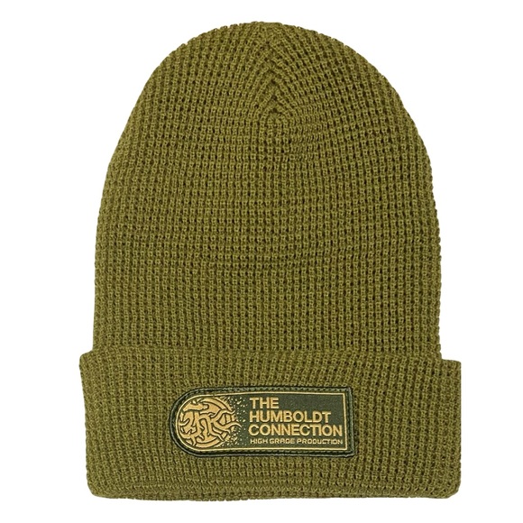 NWT Waffle Cuff Beanie Olive - Picture 1 of 1